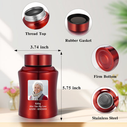 Stainless Steel Photo Customized Urn