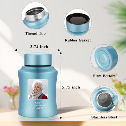 Stainless Steel Photo Customized Urn