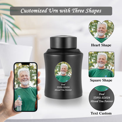 Stainless Steel Photo Customized Urn