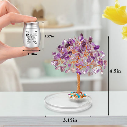 Crystal Tree of Life Cremation Mini Urn
