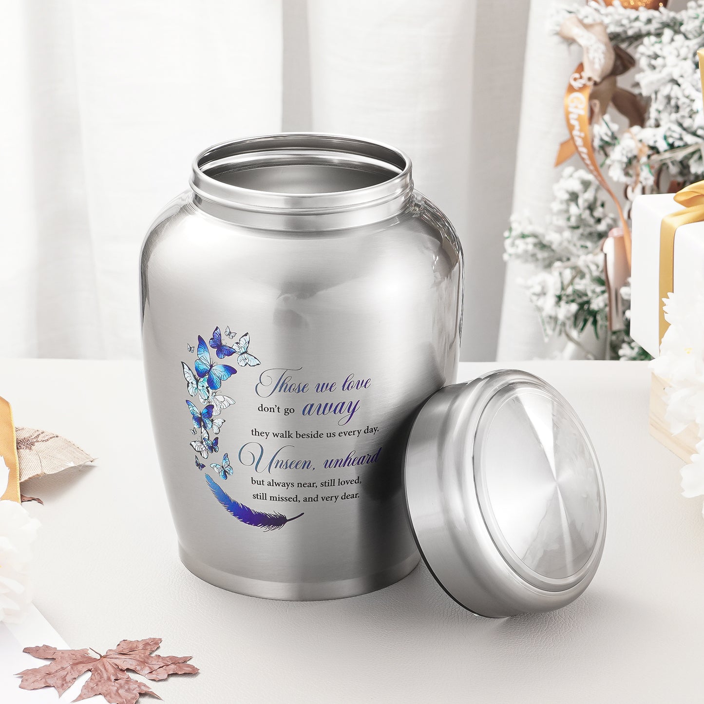 Stainless Steel Large Urn for Human Ashes