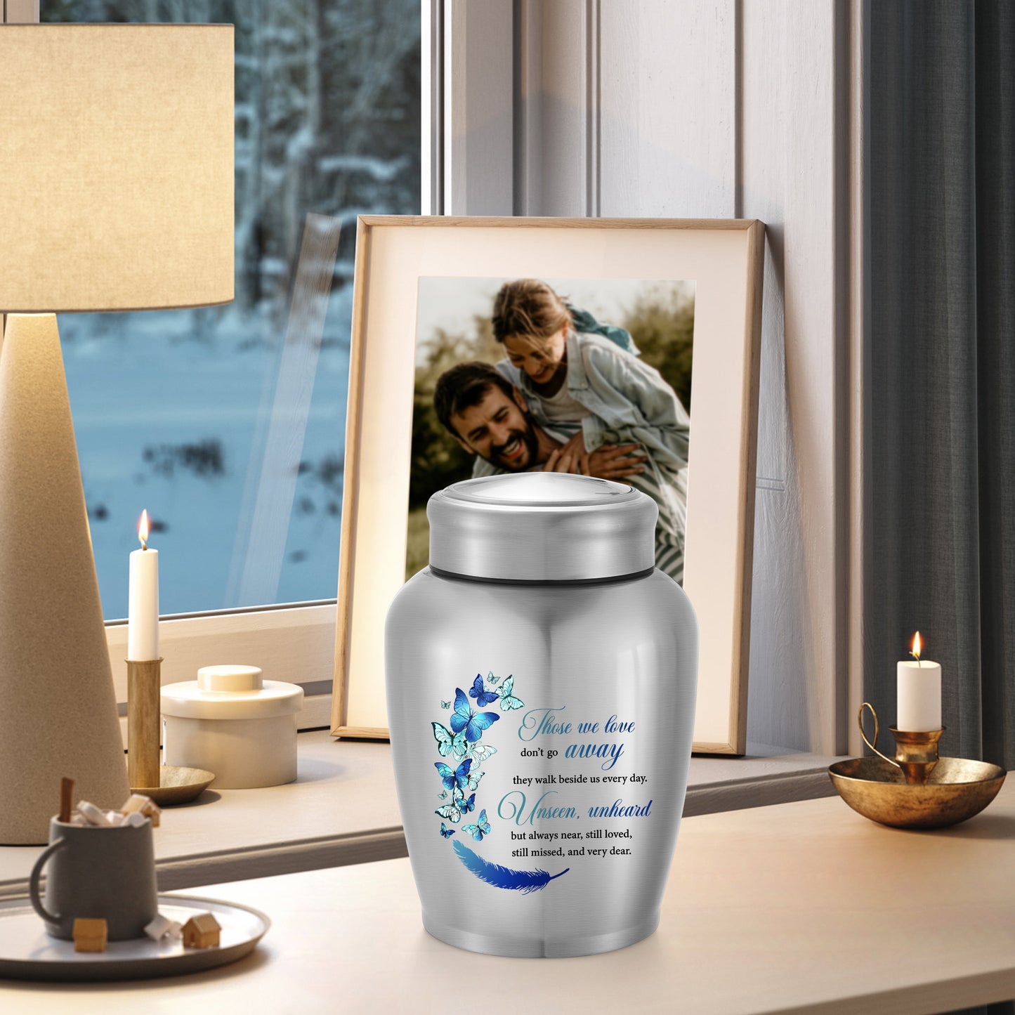 Stainless Steel Large Urn for Human Ashes