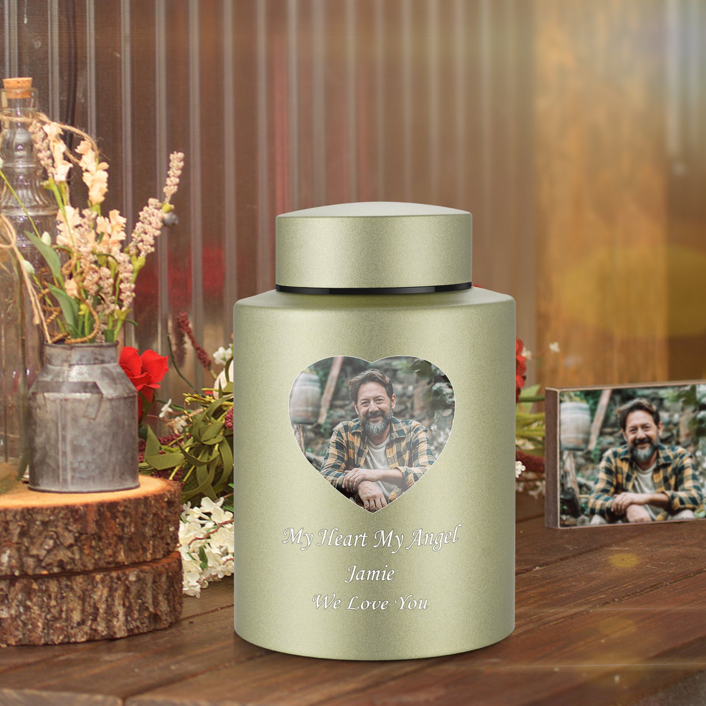 Photo Customized Stainless Steel Urn