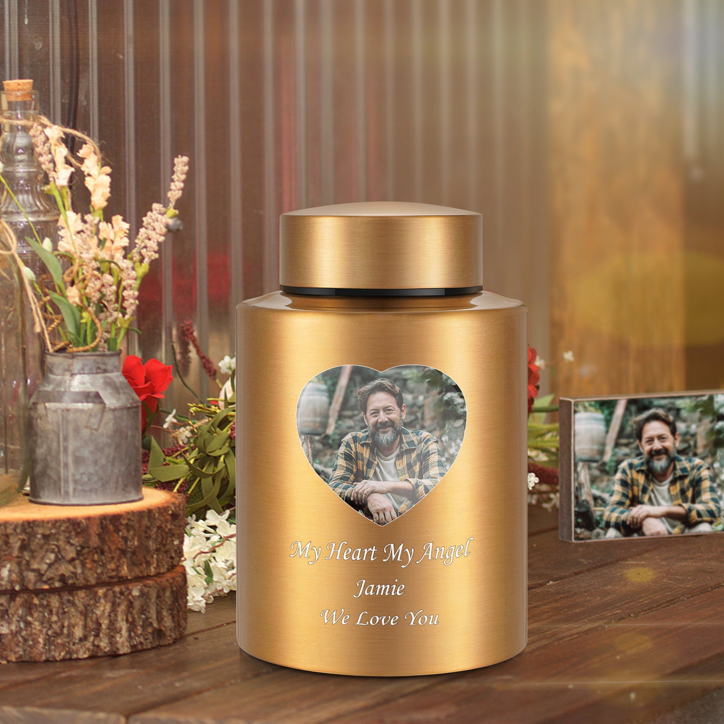 Photo Customized Stainless Steel Urn
