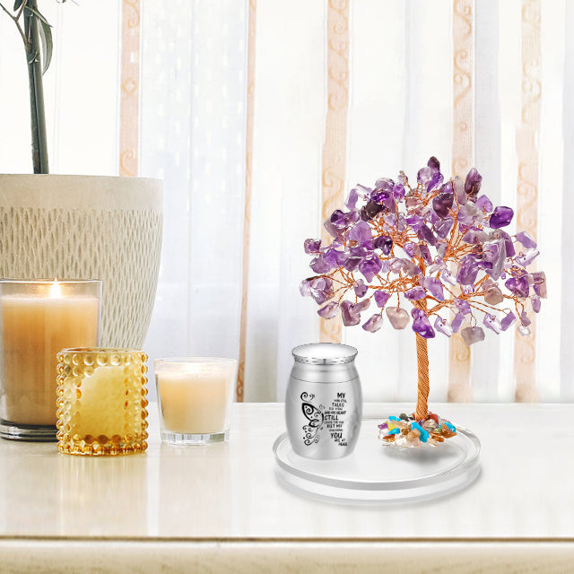Crystal Tree of Life Cremation Mini Urn