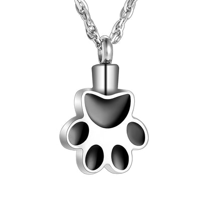 Black Paw Cremarion Pendant Necklace