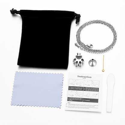 Black Paw Cremarion Pendant Necklace