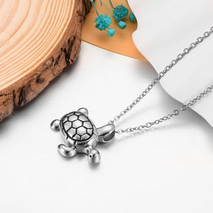 Silver Tortoise Cremation Jewelry