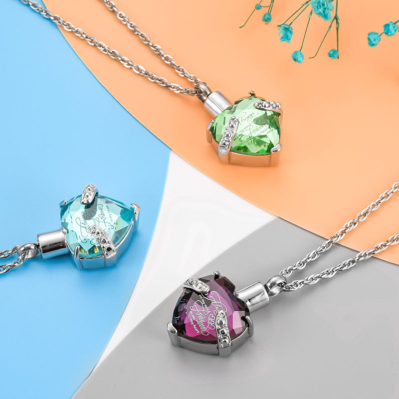 Heart  Cremation Pendant Necklace for Women