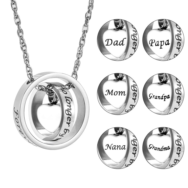 Heart Cremation Pendant Necklace for Ashes