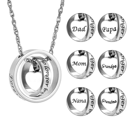 Heart Cremation Pendant Necklace for Ashes