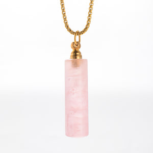 Cylindrical Cremation Pendant for Women