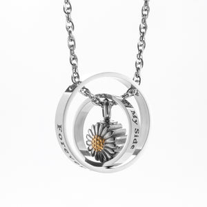 Sunflower Cremation Pendant Necklace
