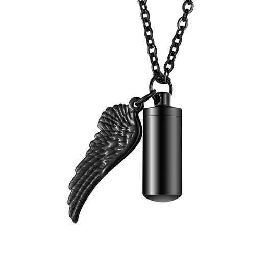 Necklace Gas Tank with Angle Wings