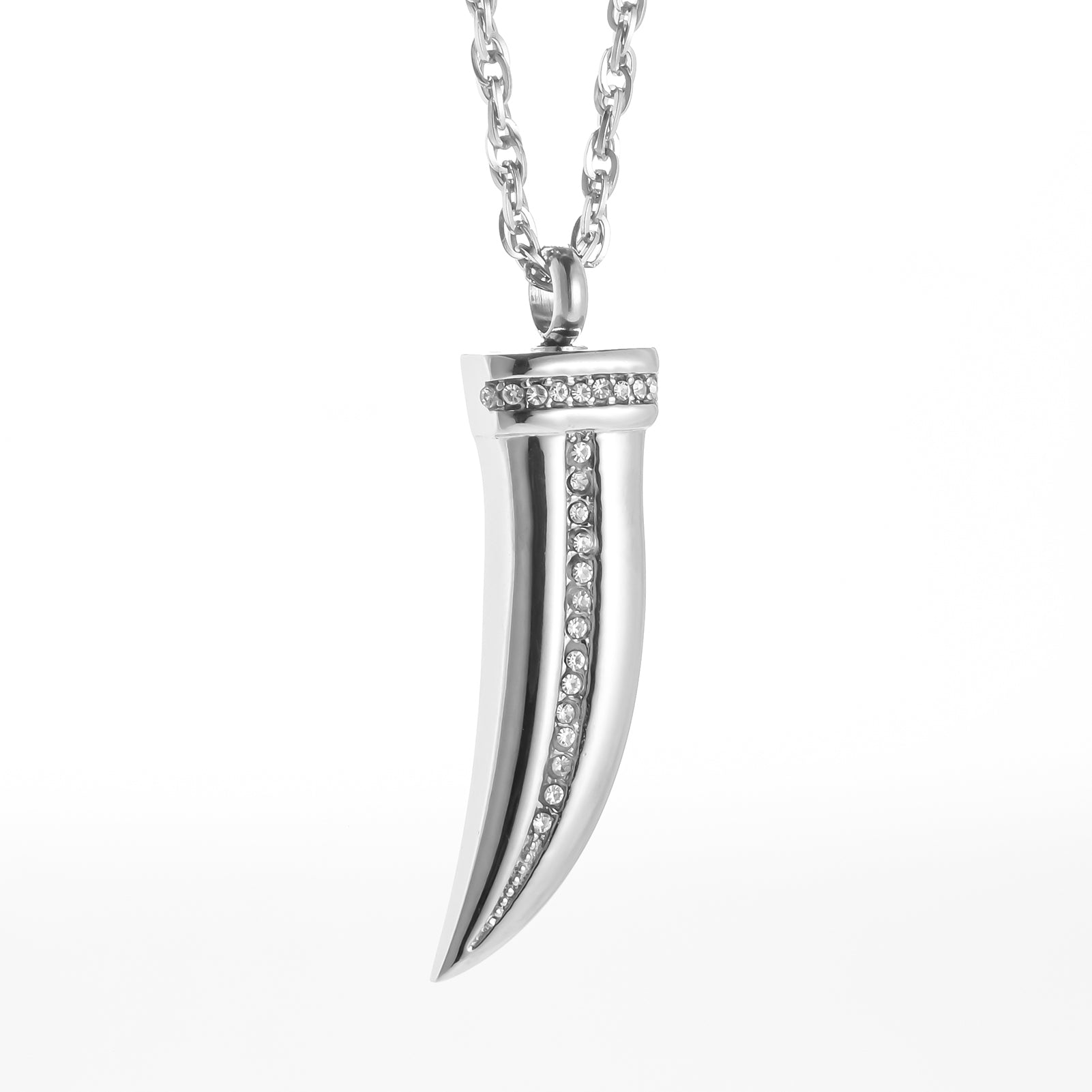 Dagger Cremation Jewelry with Zircon for Ashes