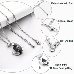 Stainless Steel Memorial Necklace for Beloved Pets Dog
