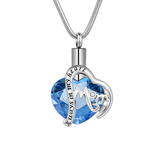 Unique Heart Urns Necklace for Mom/ Dad