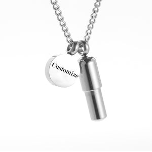 Pills Cremation Pendant Necklace for Ashes