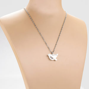 Dove Memorial Necklace with Olive Branch