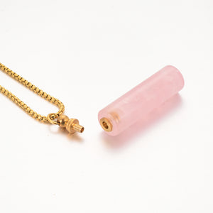 Cylindrical Cremation Pendant for Women