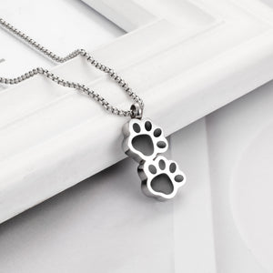 Paw Pet Cremation Urn Necklace