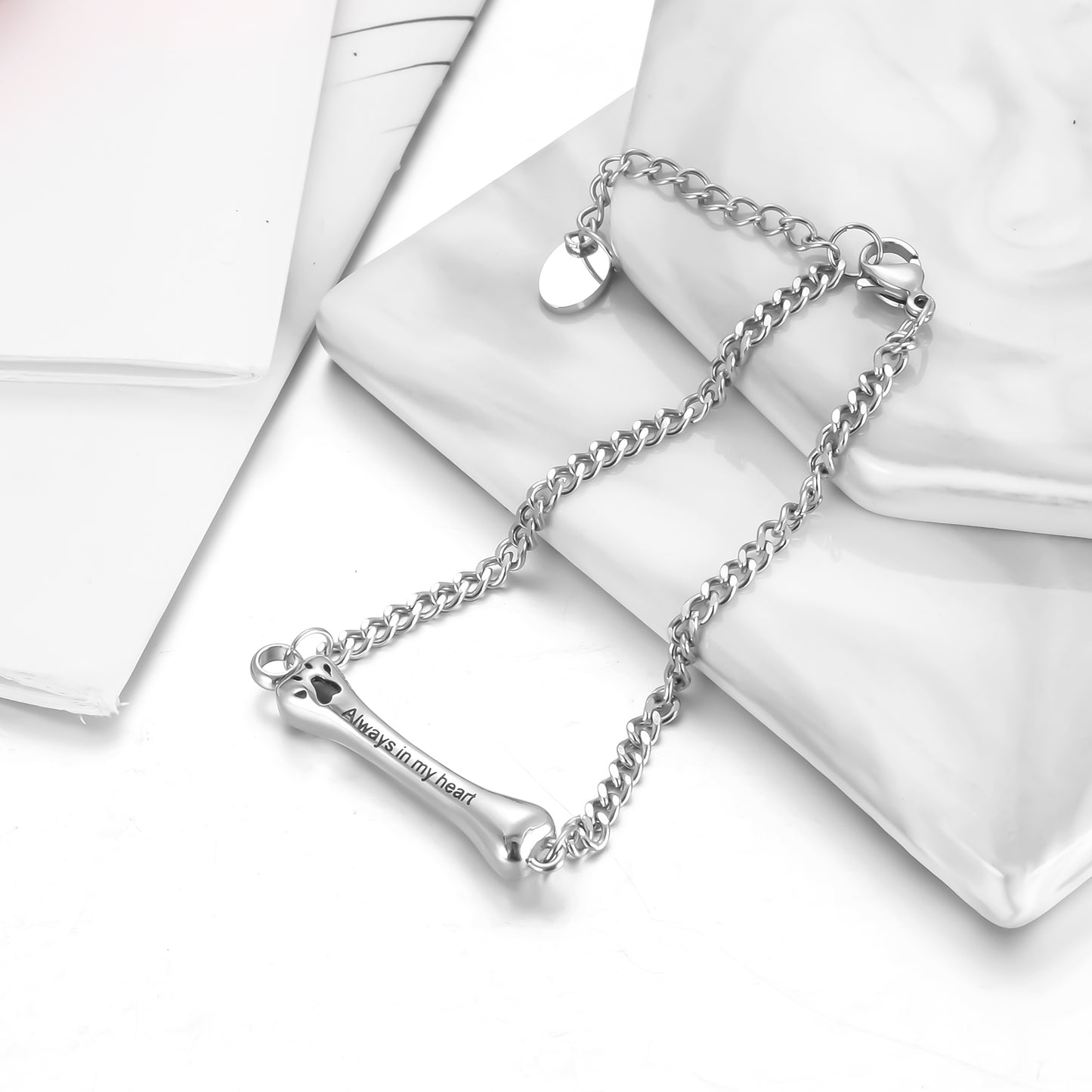 Paw Cremation Bracelet for Ashes