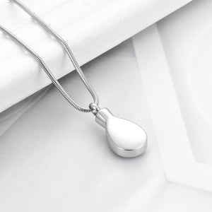 Retro Teardrop Cremation Necklace for Ashes