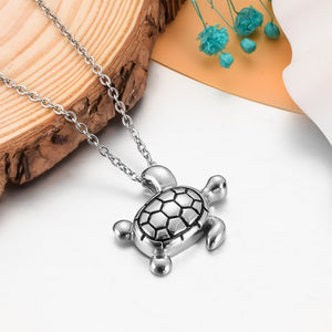Silver Tortoise Cremation Jewelry