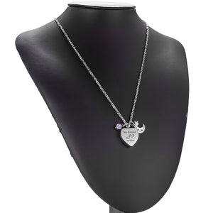 Unique Heart Cremation Pendant Necklace