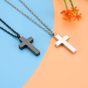 Cross Cremation Pendant Necklace for Ashes