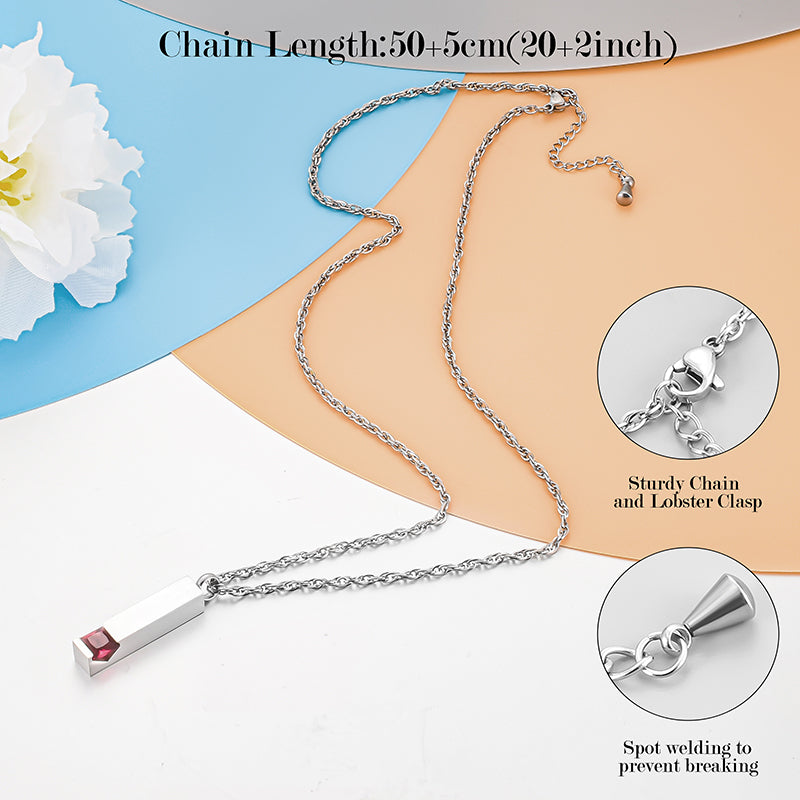 Bar Cremation Pedant with Many Colors