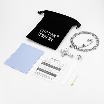 Affordable Cross Cremation Pendant Necklace