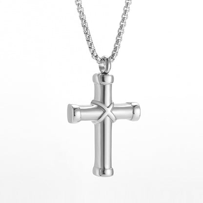 Affordable Cross Cremation Pendant Necklace