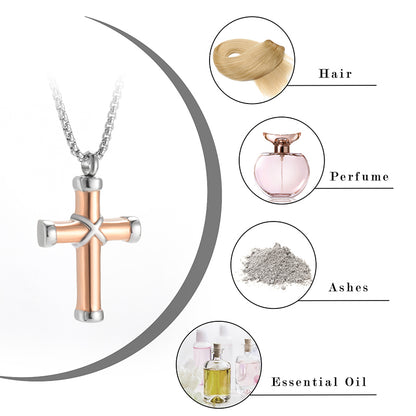 Affordable Cross Cremation Pendant Necklace