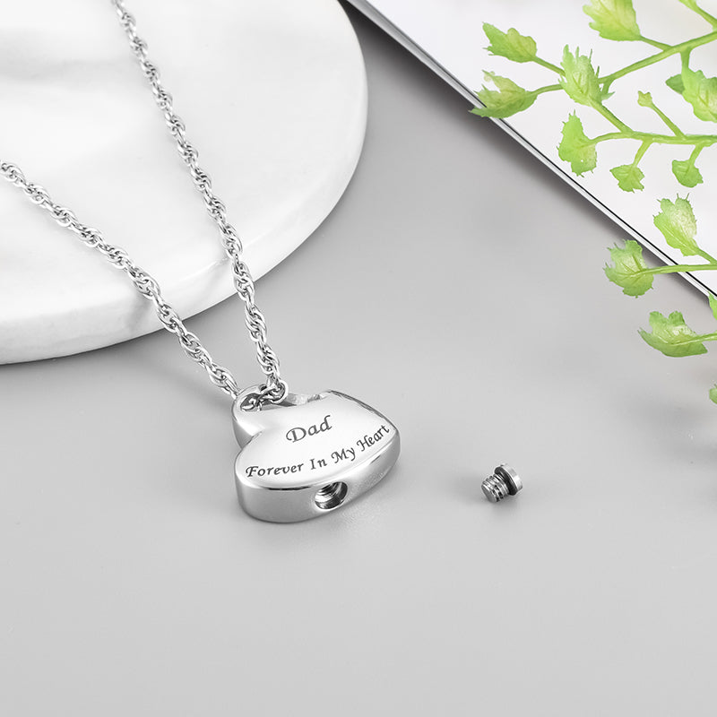Forever in My Heart Mom Cremation Pendant Jewelry Urn Necklace Ashes，With  Tool | eBay