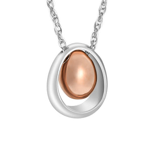 Cremation Necklace of Egg for Ashes
