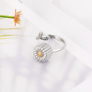 Sunflower Cremation Ring for Ashes