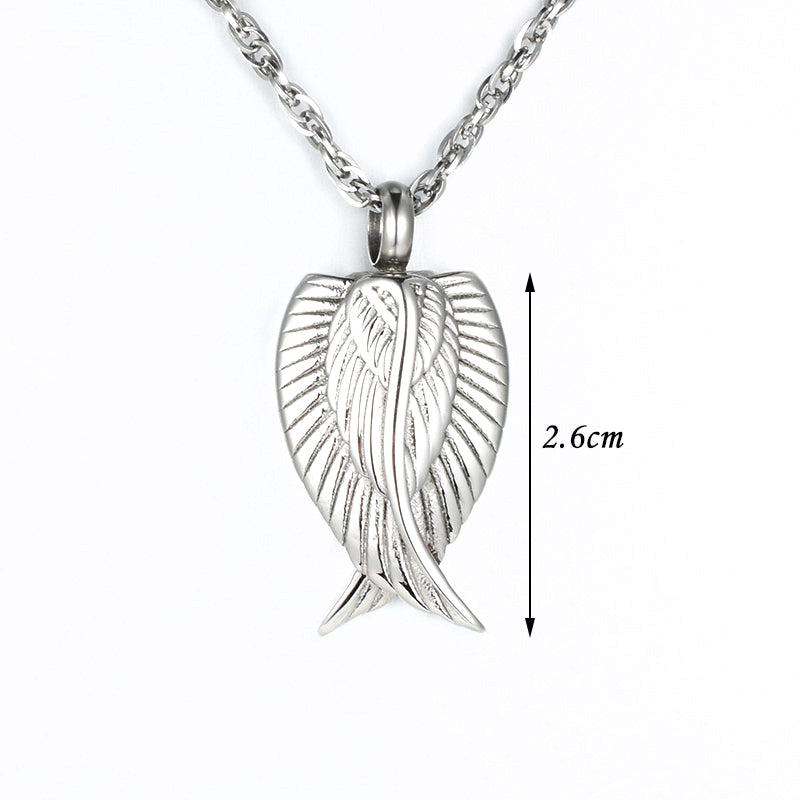 Angle Wings Pendant Jewelry to Hold Ashes