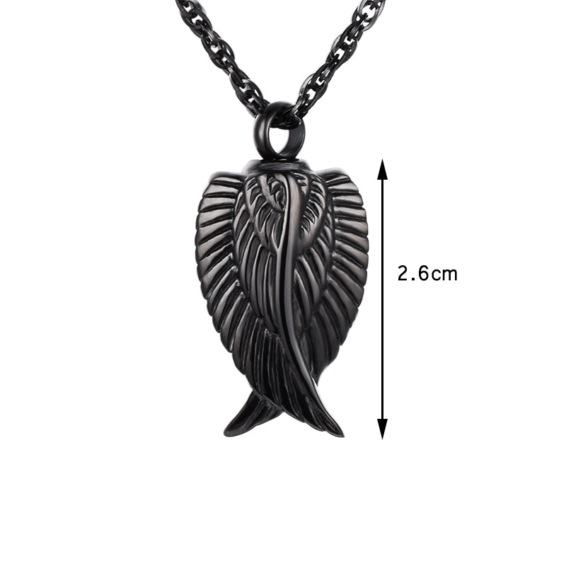 Angle Wings Pendant Jewelry to Hold Ashes