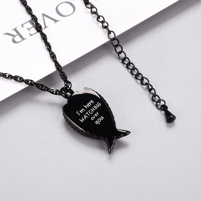 Angle Wings Pendant Jewelry to Hold Ashes