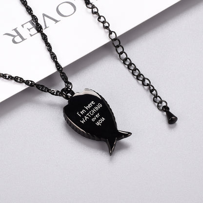 Angle Wings Pendant Jewelry to Hold Ashes