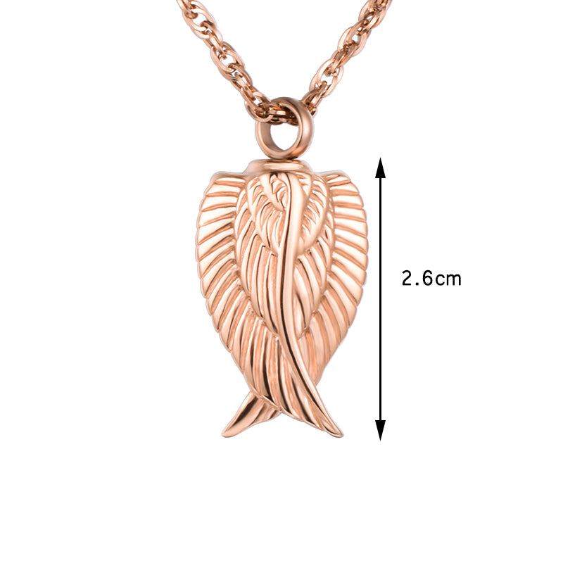 Angle Wings Pendant Jewelry to Hold Ashes
