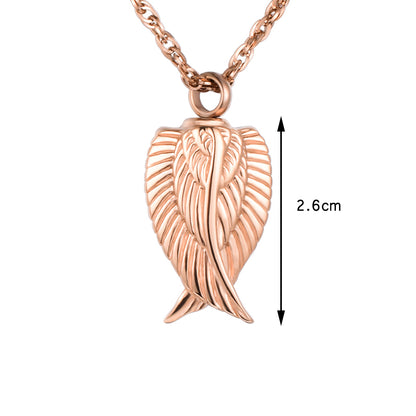 Angle Wings Pendant Jewelry to Hold Ashes