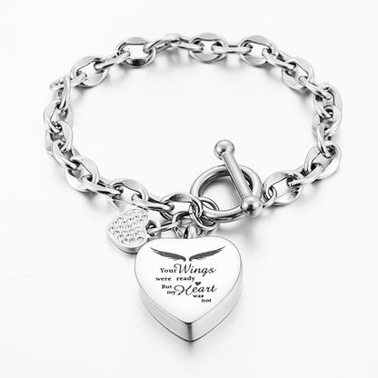 Xiuyuan Jewelry Cremation  Bracelet of Heart for Ashes