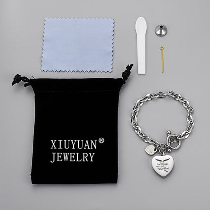 Xiuyuan Jewelry Cremation  Bracelet of Heart for Ashes