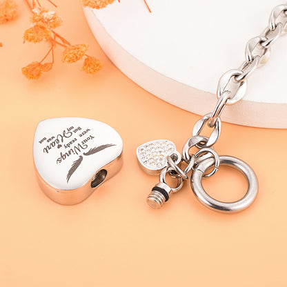 Xiuyuan Jewelry Cremation  Bracelet of Heart for Ashes