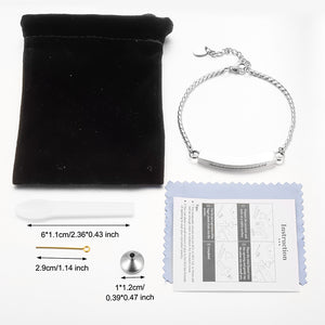 Cremation Bracelet with Zircon