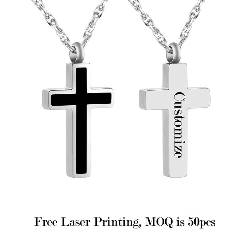 Cross Cremation Pendant Jewelry  for Men