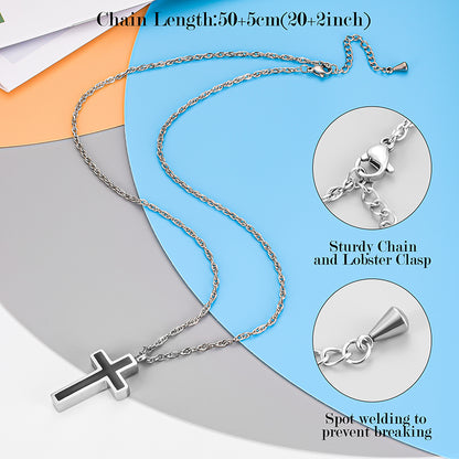 Cross Cremation Pendant Jewelry  for Men
