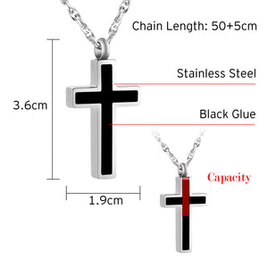 Cross Cremation Pendant Jewelry  for Men